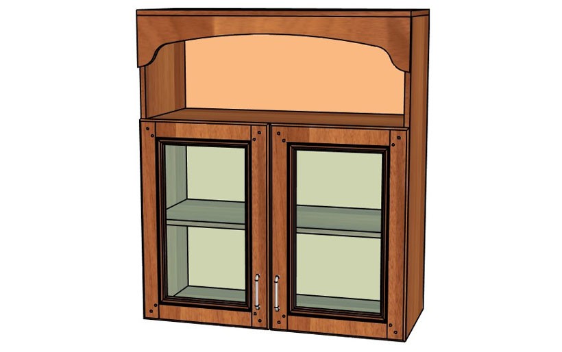 Шкаф Навесной 2 Двери С Нишей «Нова №18» 